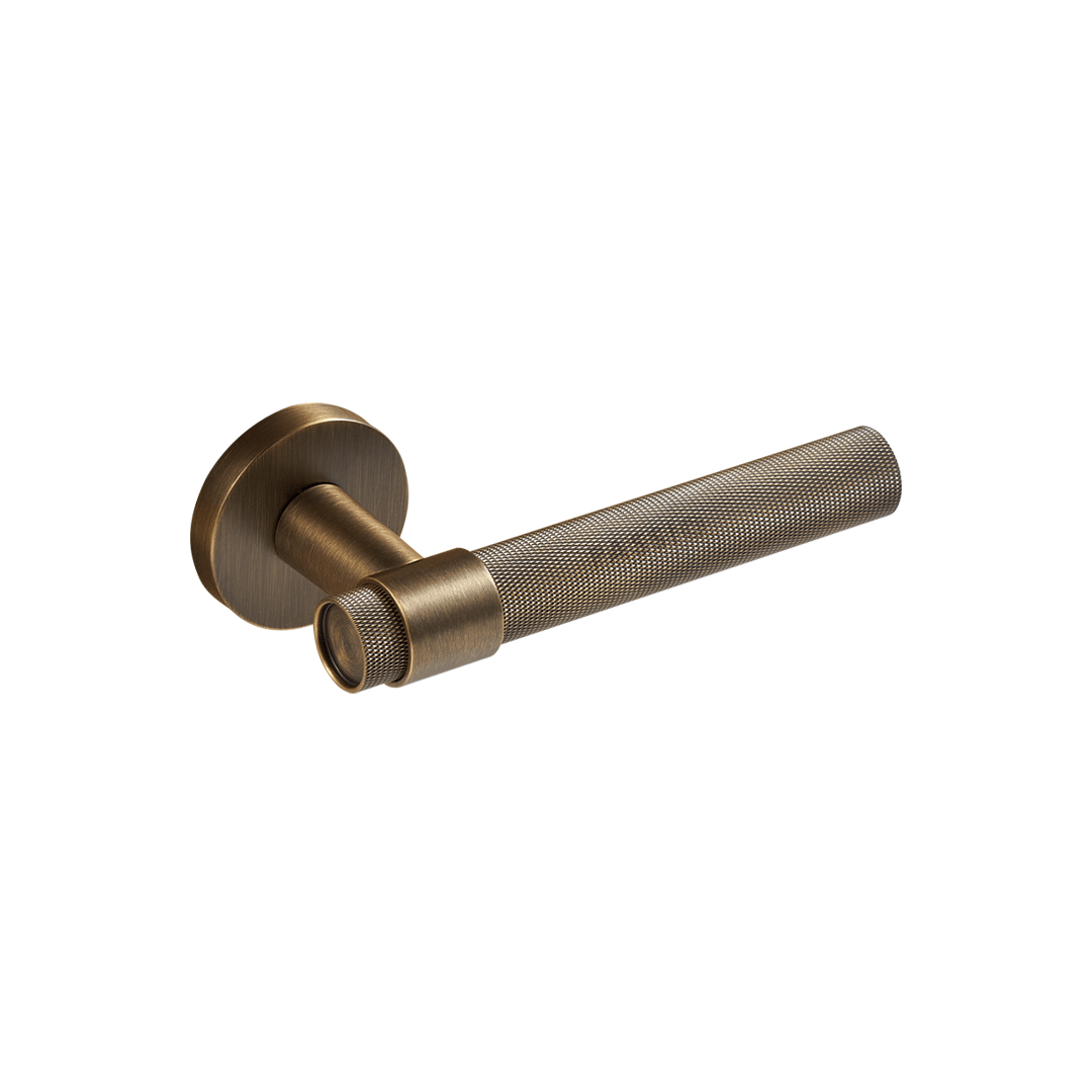 Bevan Solid Brass Door Lever | Bronze - Passio Interiors