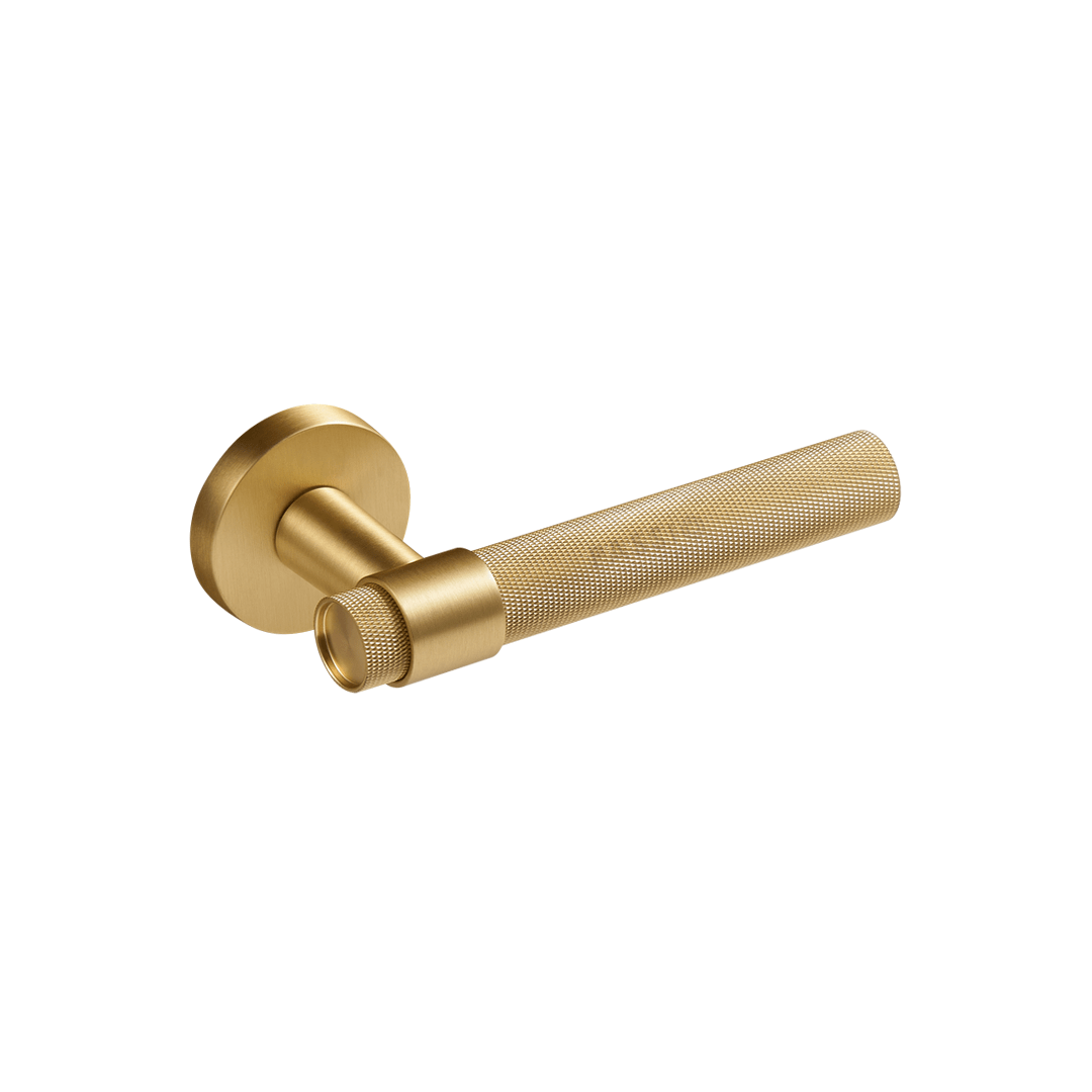 Bevan Solid Brass Door Lever | Gold - Passio Interiors