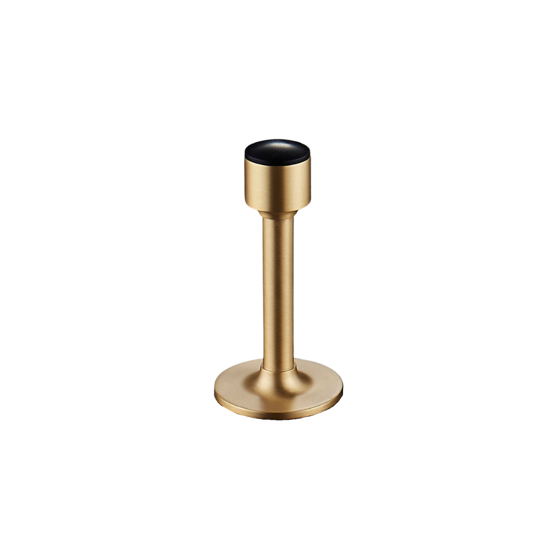 Pillar Solid Brass Door Stop | Gold S - M