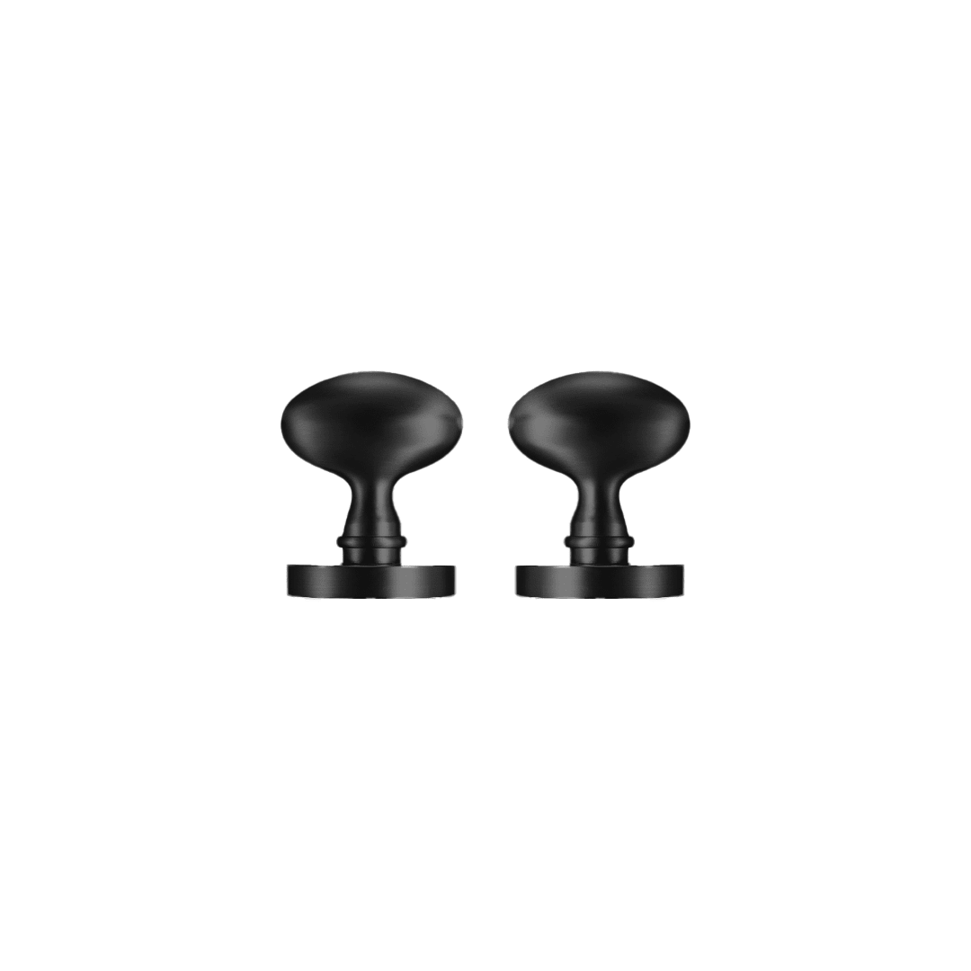Velasco Solid Brass Door Knob | Black - Passio Interiors