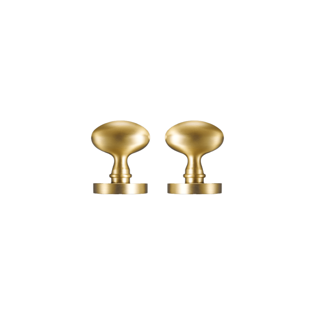 Velasco Solid Brass Door Knob | Gold - Passio Interiors