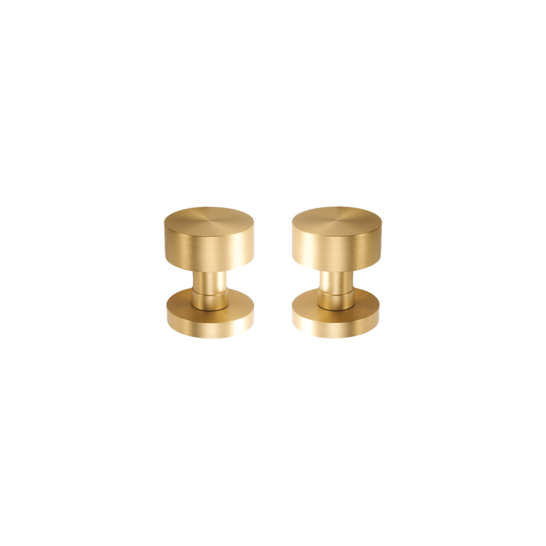 Alfie Solid Brass Door Knob | Gold - Passio Interiors