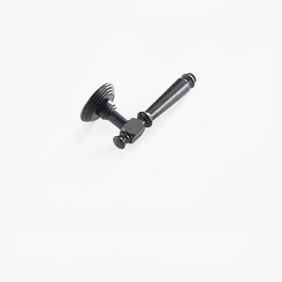 Brooks Solid Brass Door Lever | Black - Passio Interiors