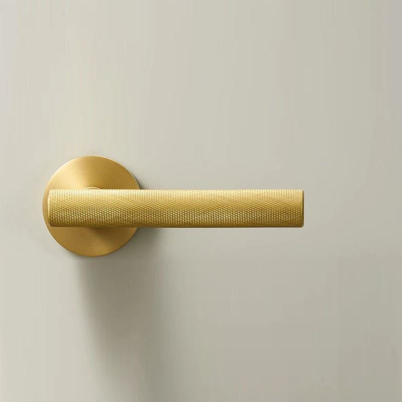Wyatt Solid Brass Door Lever | Gold