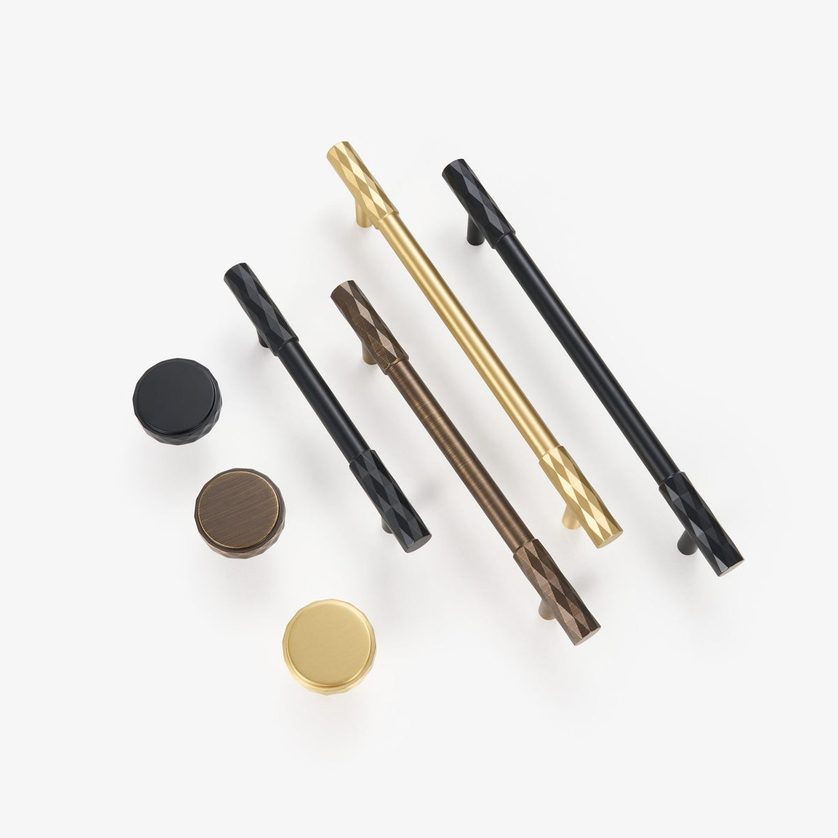 Polo Solid Brass Handle II | Black X