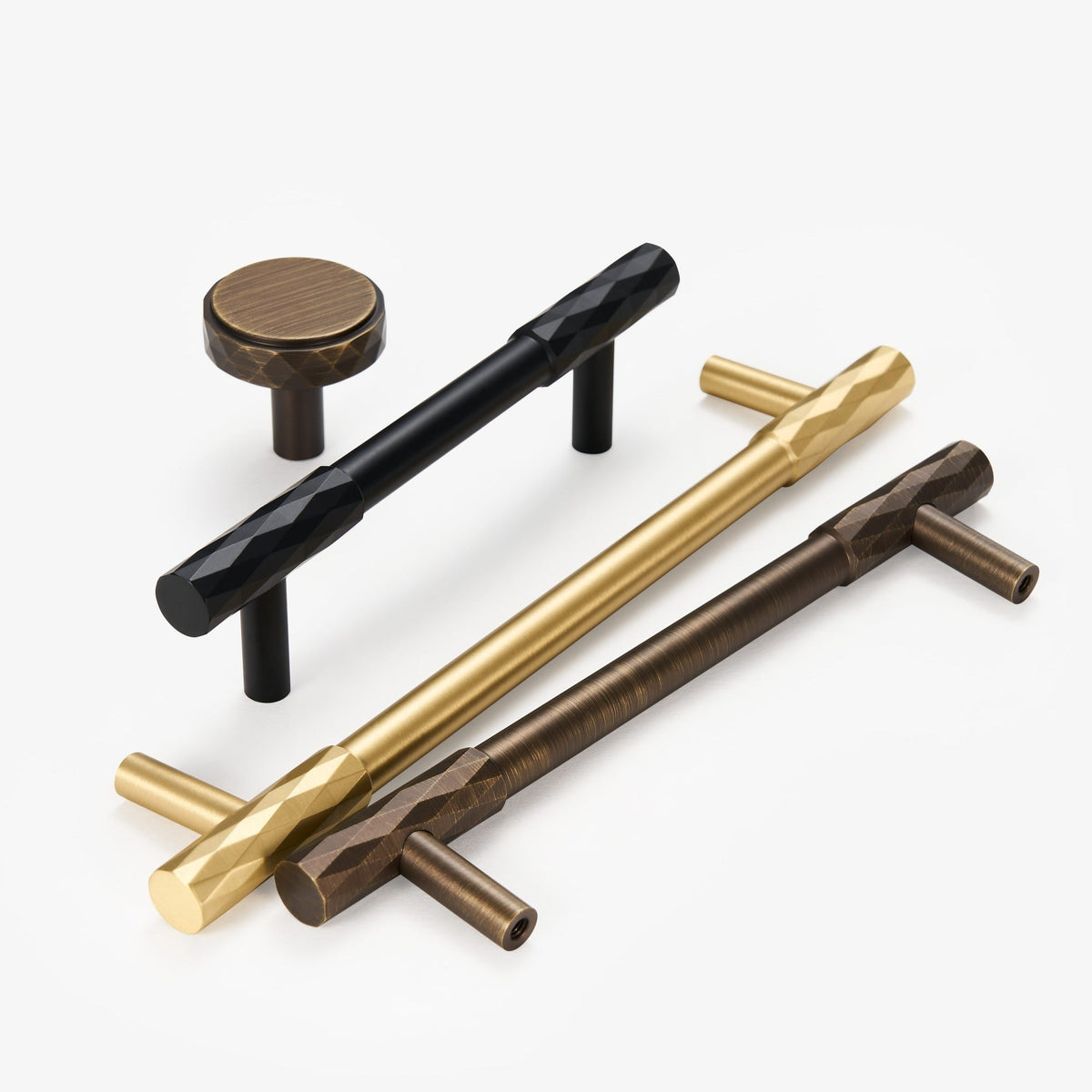 Polo Solid Brass Handle II | Black X