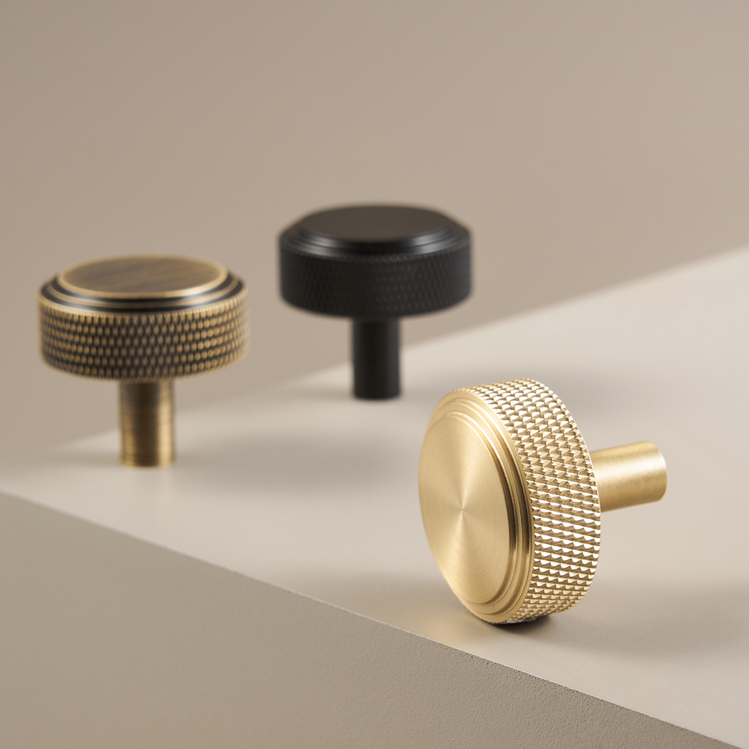 Lennox Solid Brass Knob | Satin Brass