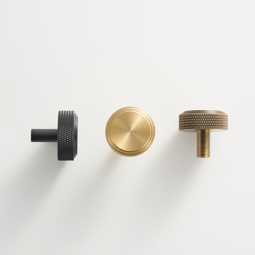 Lennox Solid Brass Knob | Black