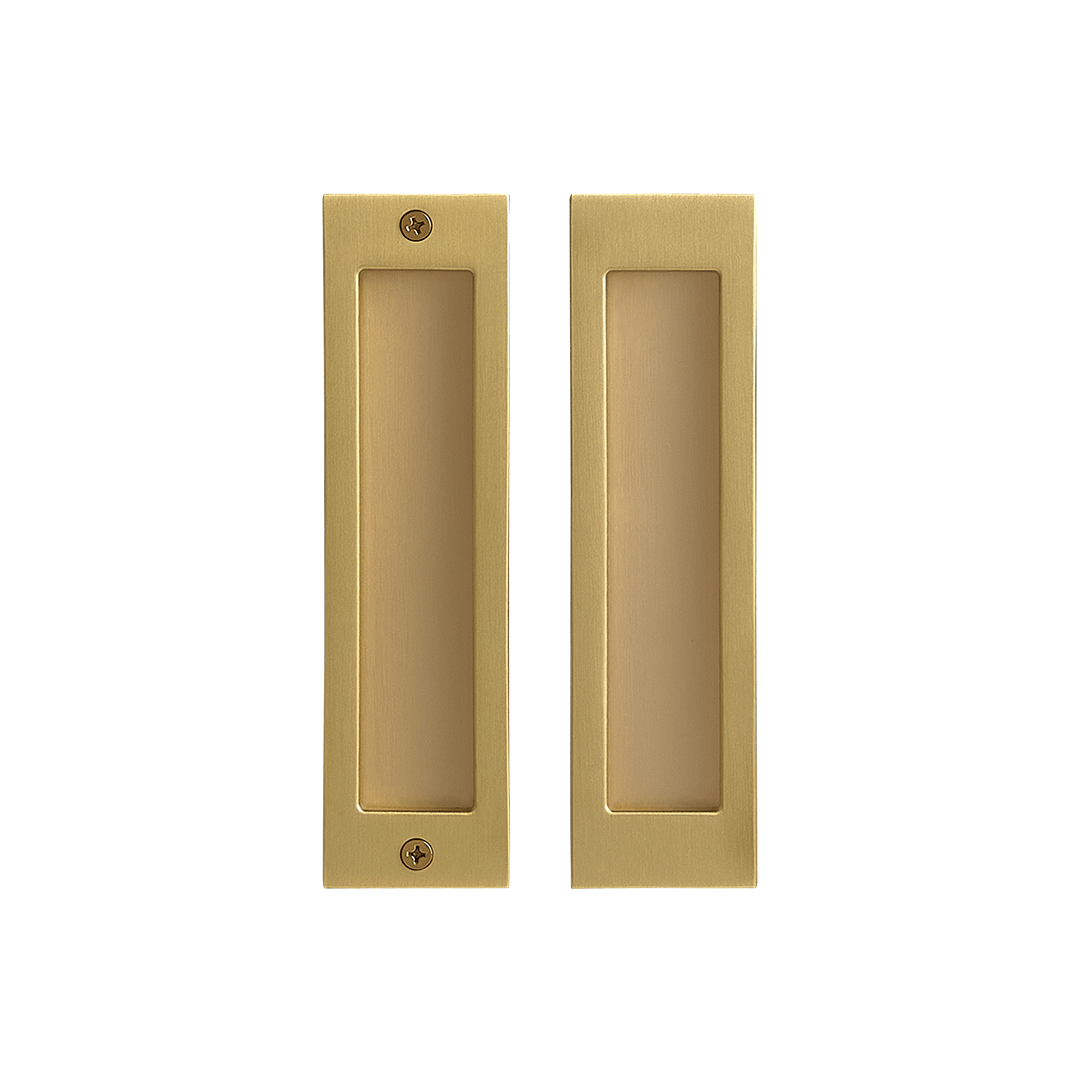 Flush Solid Brass Cavity Pull | Gold - Passio Interiors