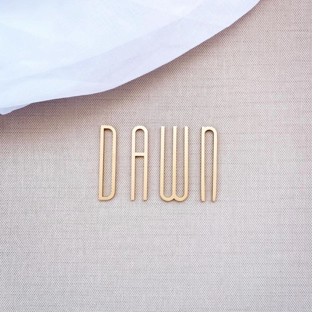 Solid Brass Lettering | Gold 7cm