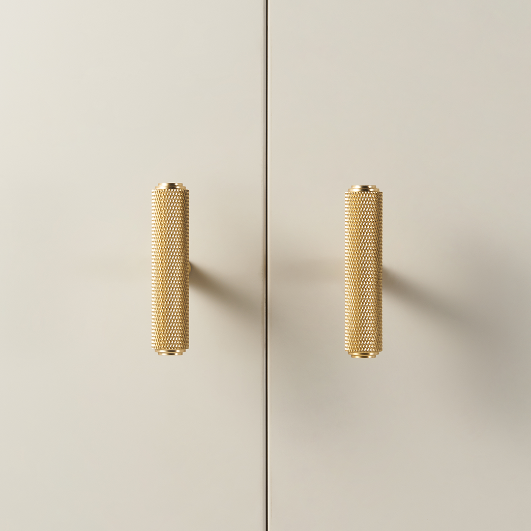 Lennox Solid Brass Handle | Satin Brass