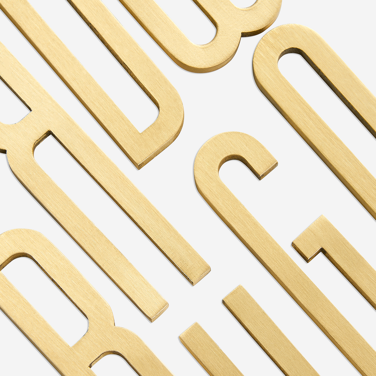 Solid Brass Lettering | Gold 7cm