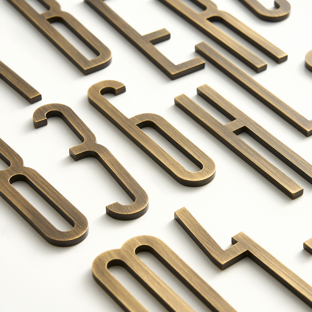 Solid Brass Lettering | Bronze 7cm
