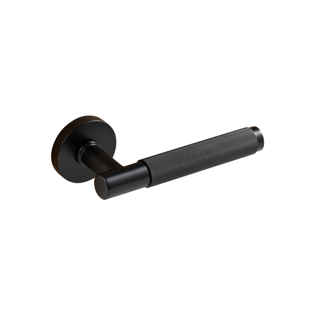 Alto Solid Brass Door Lever | Black