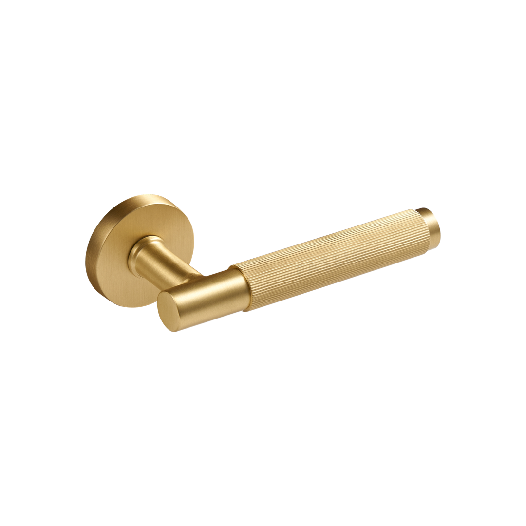 Alto Solid Brass Door Lever | Gold