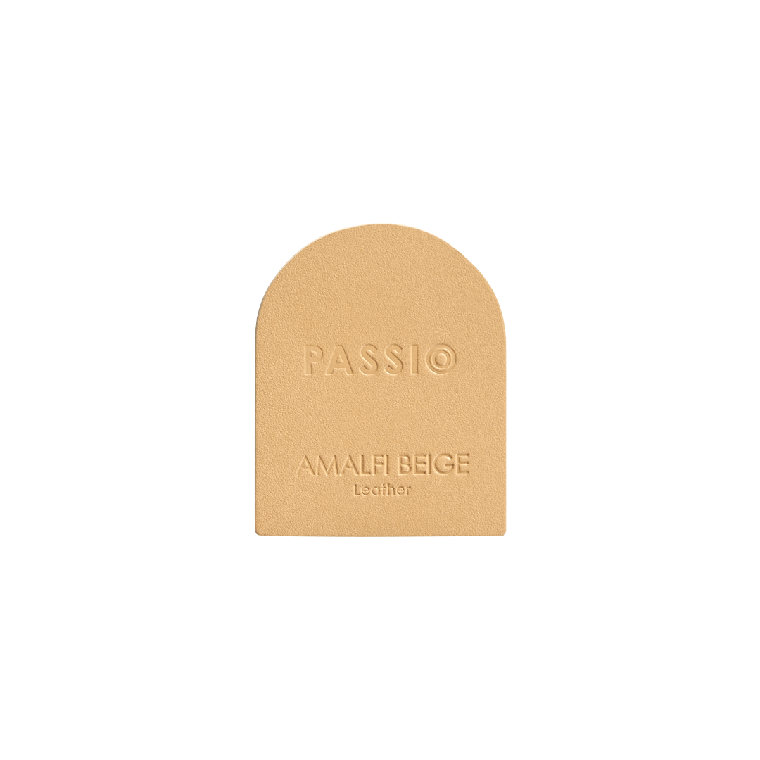 Leather Sample Disc | Amalfi Beige