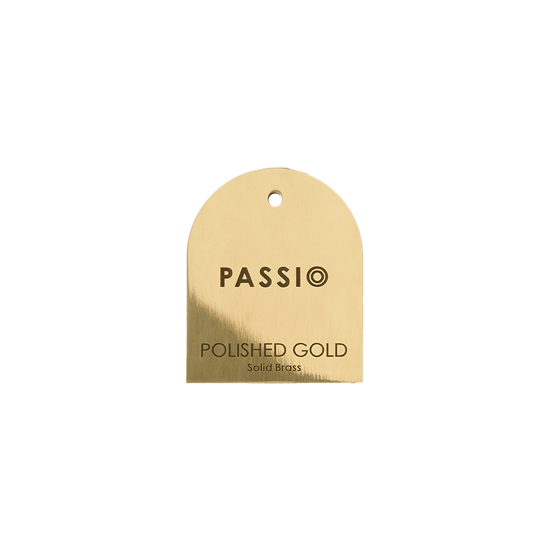 Brass Sample Disc | Polished Gold