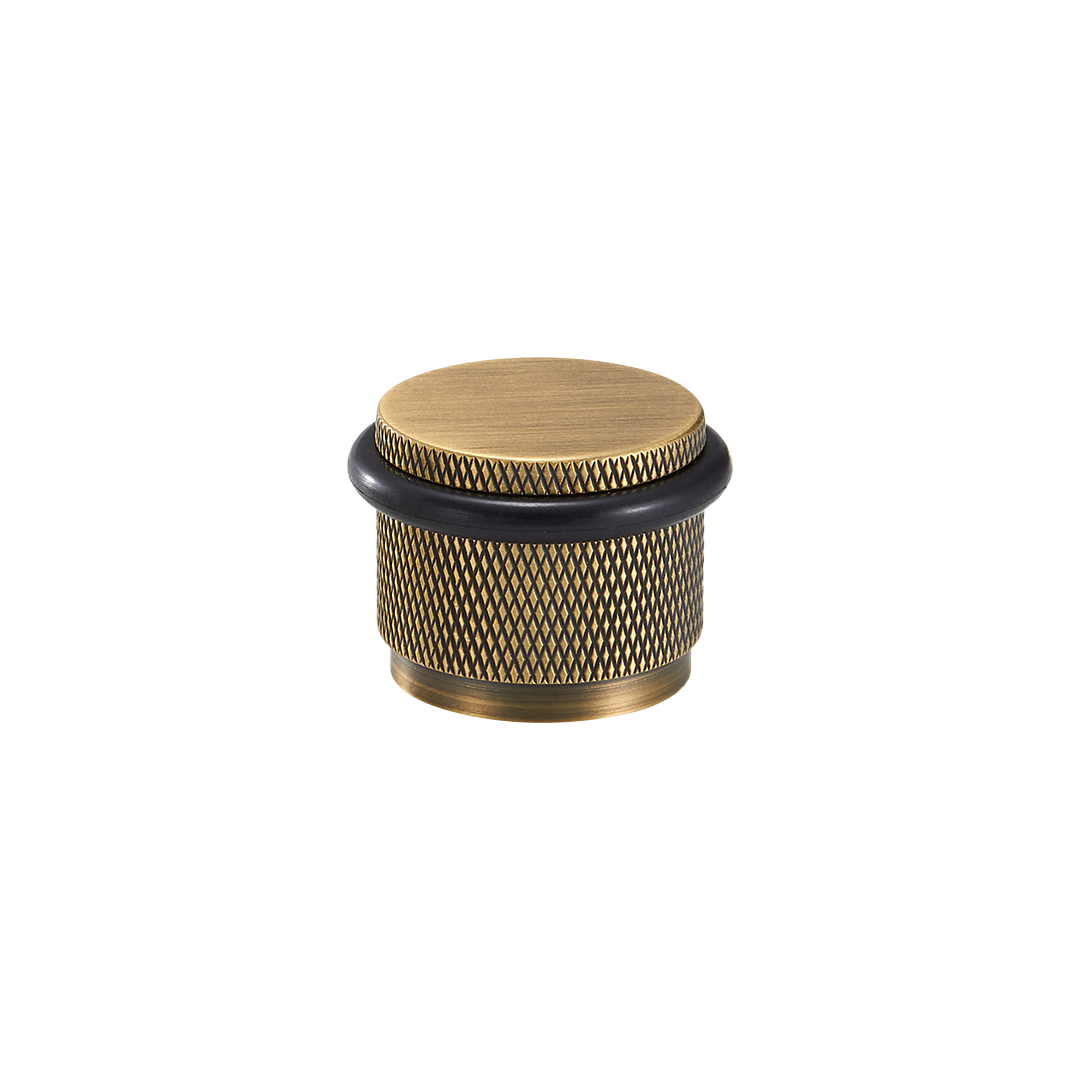 Knurled Solid Brass Door Stop | Bronze [2024 Version]