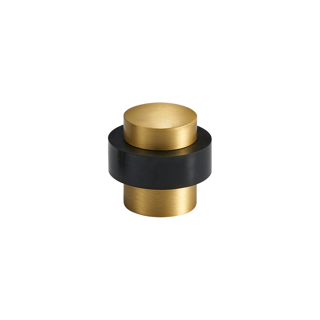 Smooth Solid Brass Door Stop | Gold