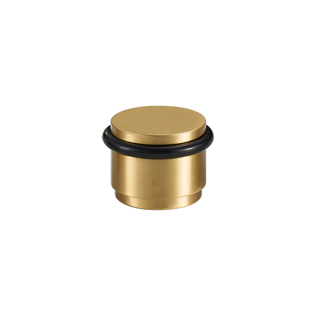 Smooth Solid Brass Door Stop | Gold [2024 Version]