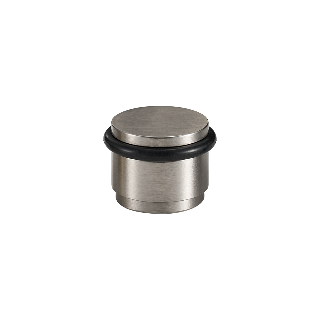 Smooth Solid Brass Door Stop | Nickel [2024 Version]