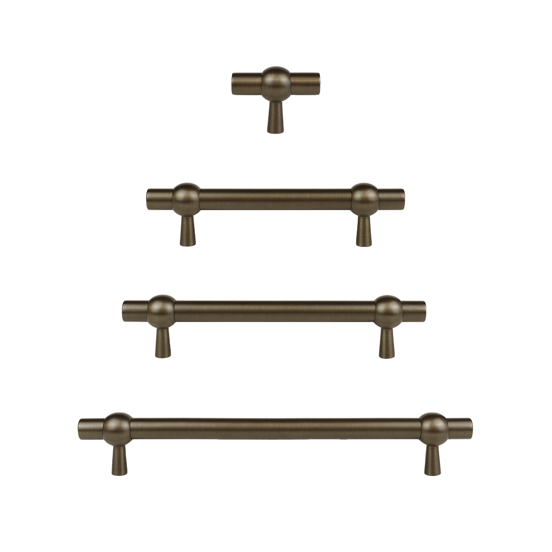 Forma Solid Brass Handle | Bronze
