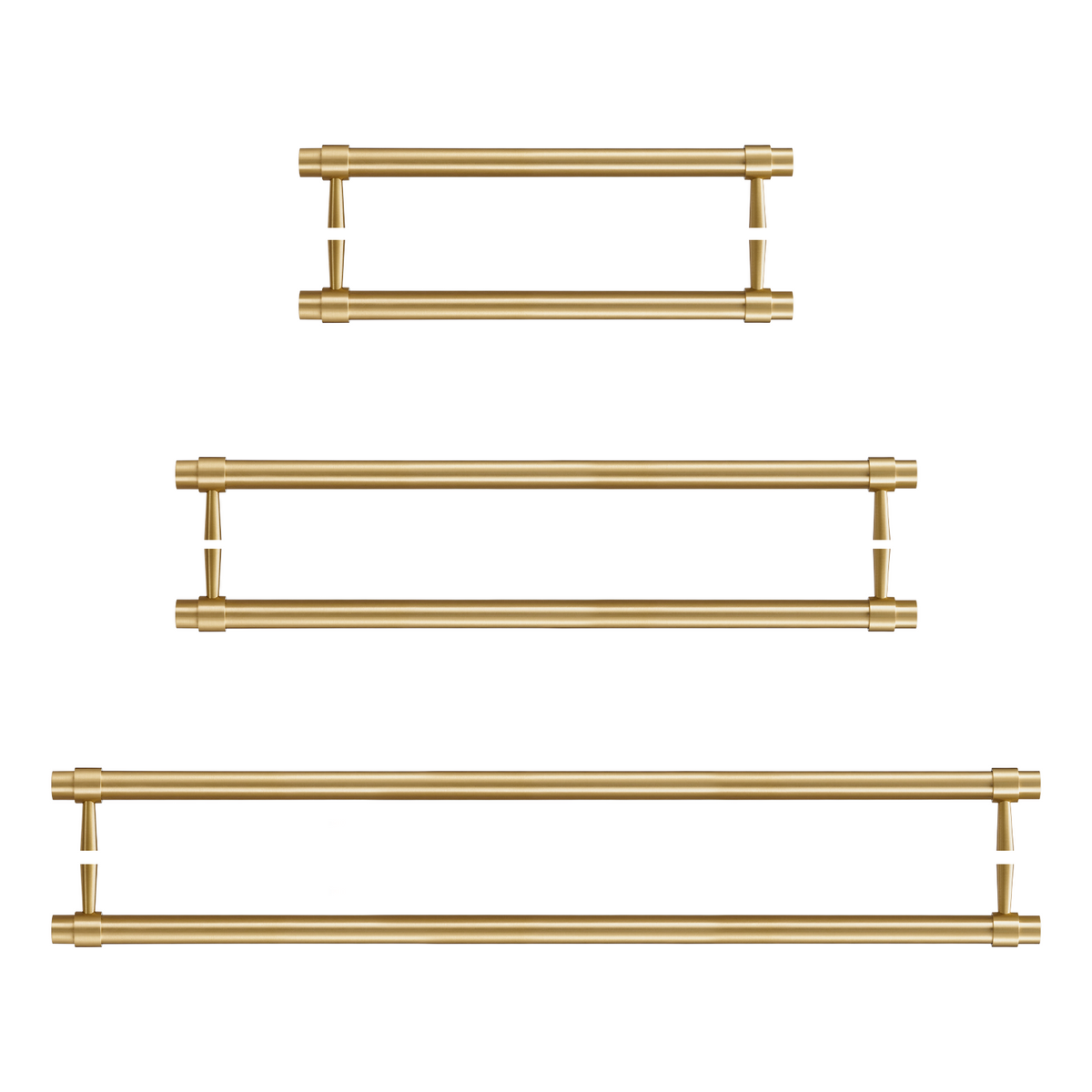 Kia Double-Sided Solid Brass Entry Pull | Satin Brass