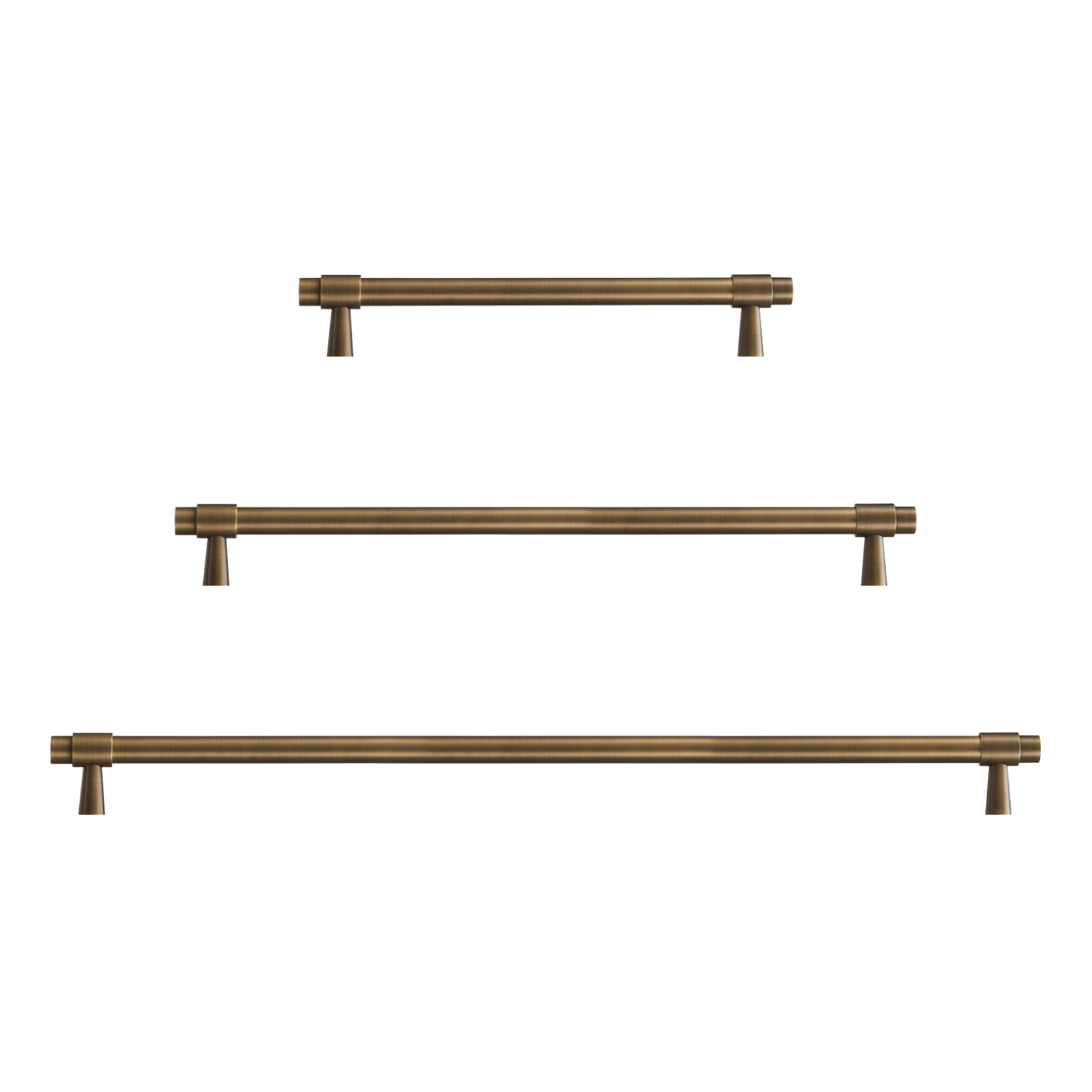 Kia Single-Sided Solid Brass Entry / Appliance Pull | Bronze - Passio Interiors