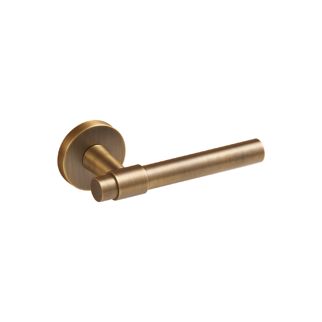 Kia Solid Brass Door Lever | Bronze