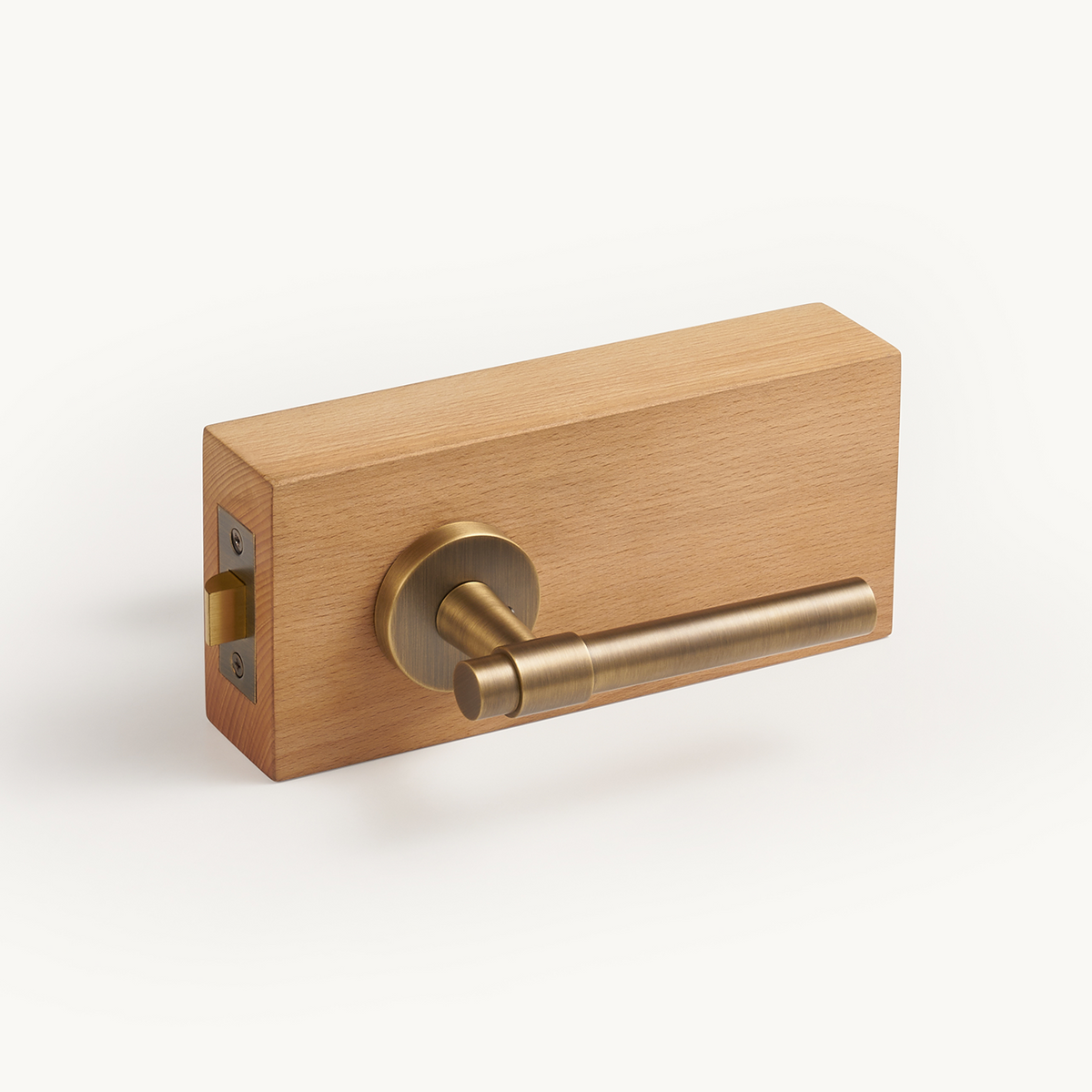 Kia Solid Brass Door Lever | Bronze
