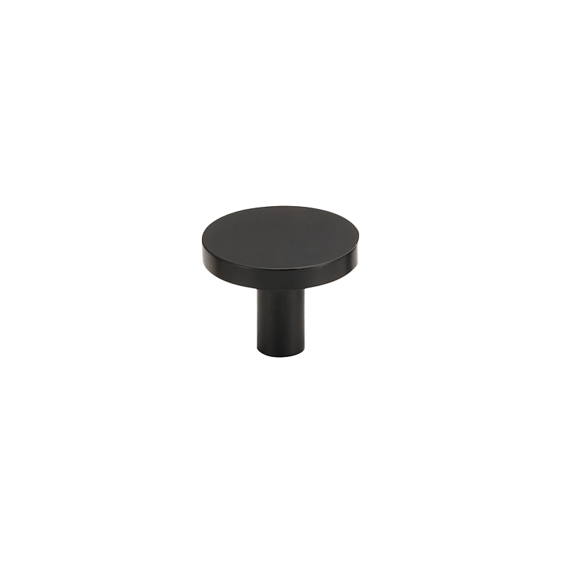 Nova Solid Brass Knob | Black S - M