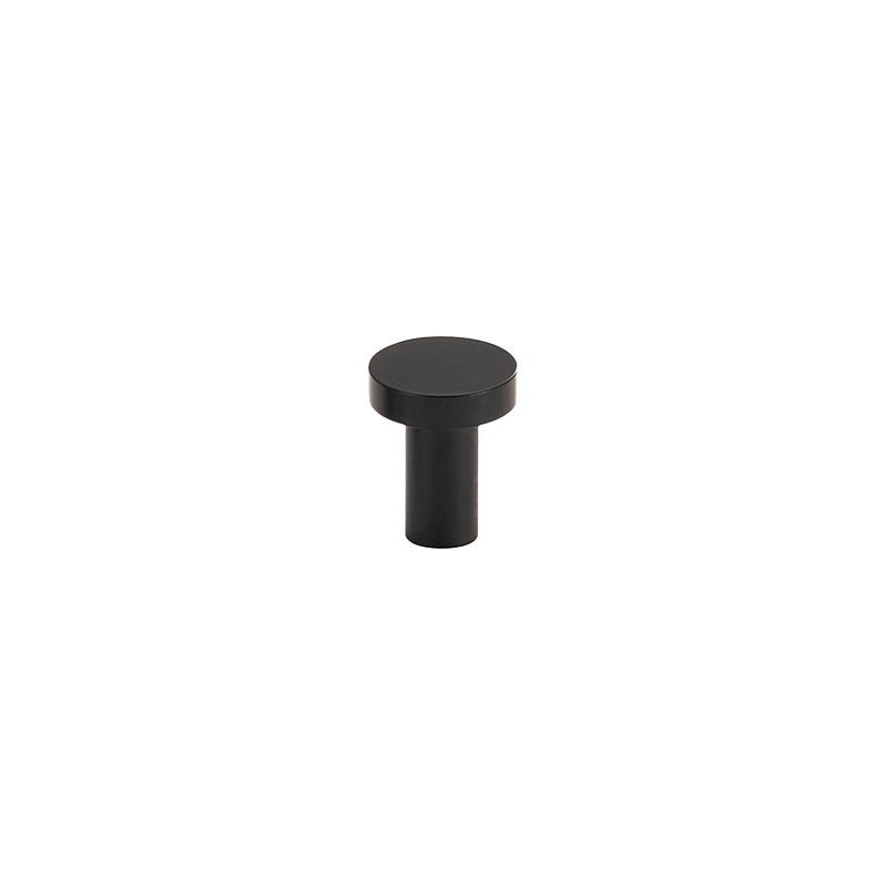 Nova Solid Brass Knob | Black S - M