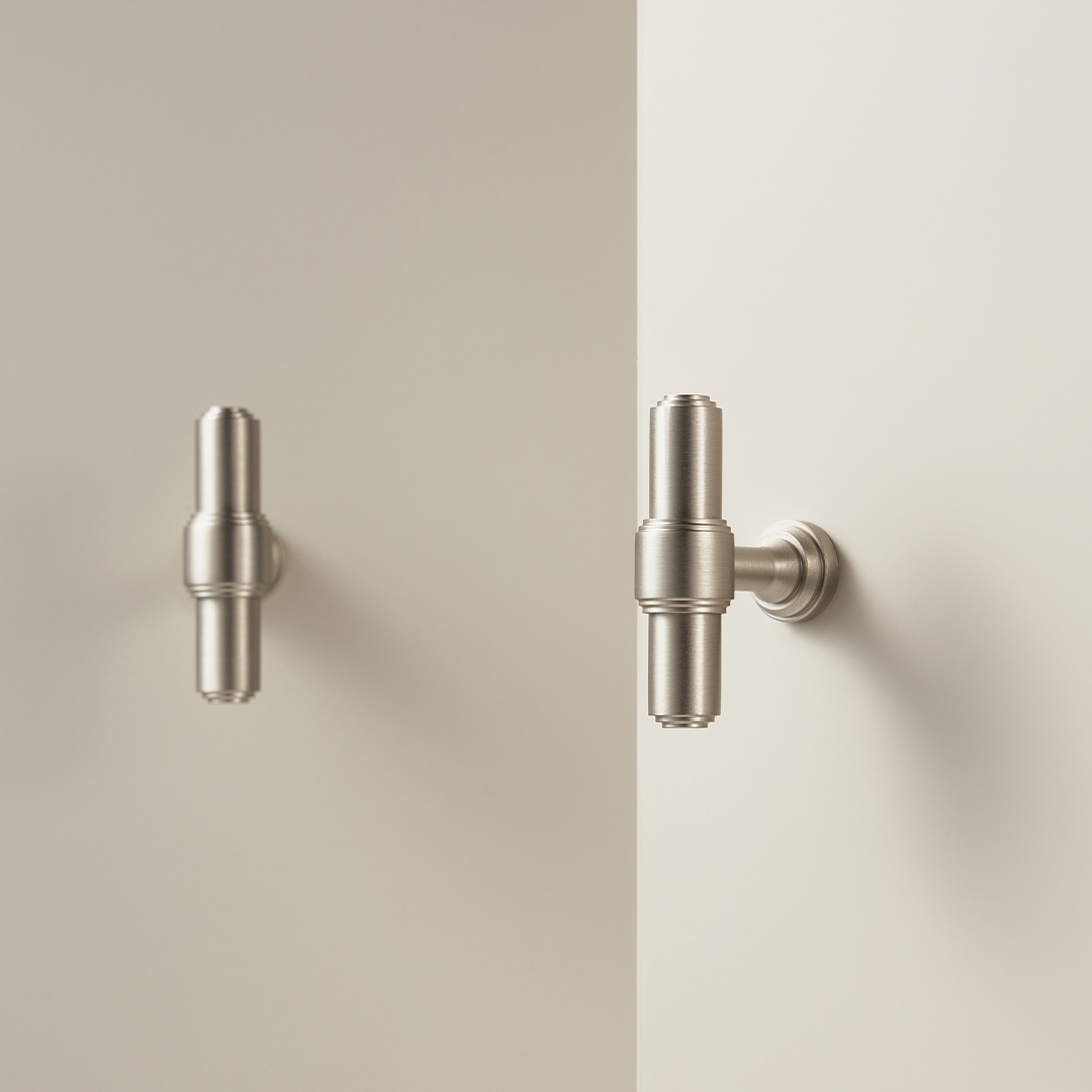 Orson Solid Brass Handle | Satin Nickel XS - XXXL