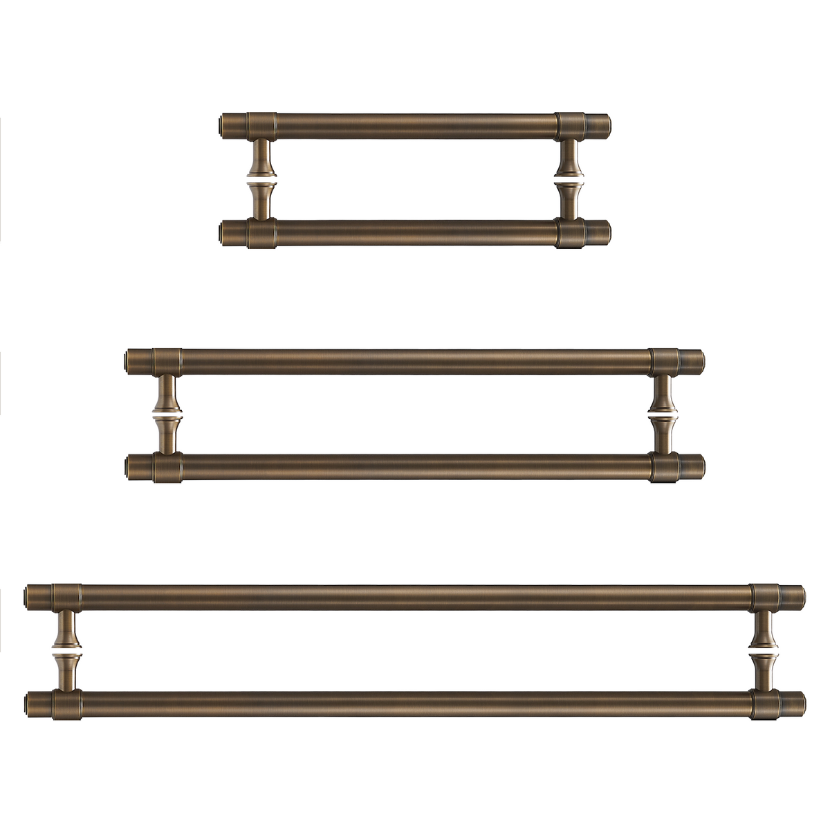 Orson Double-Sided Solid Brass Entry Pull | Bronze