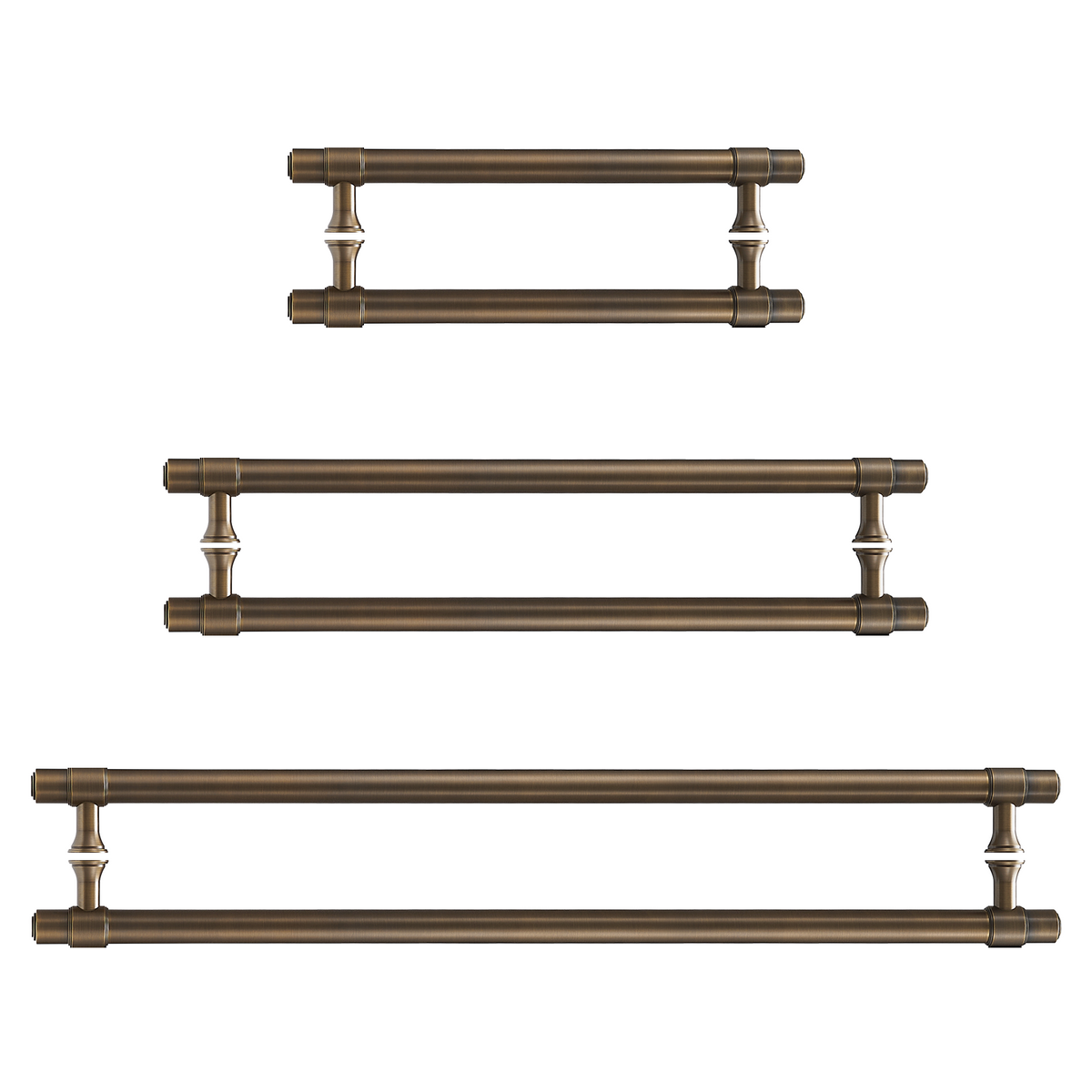 Orson Double-Sided Solid Brass Entry Pull | Bronze