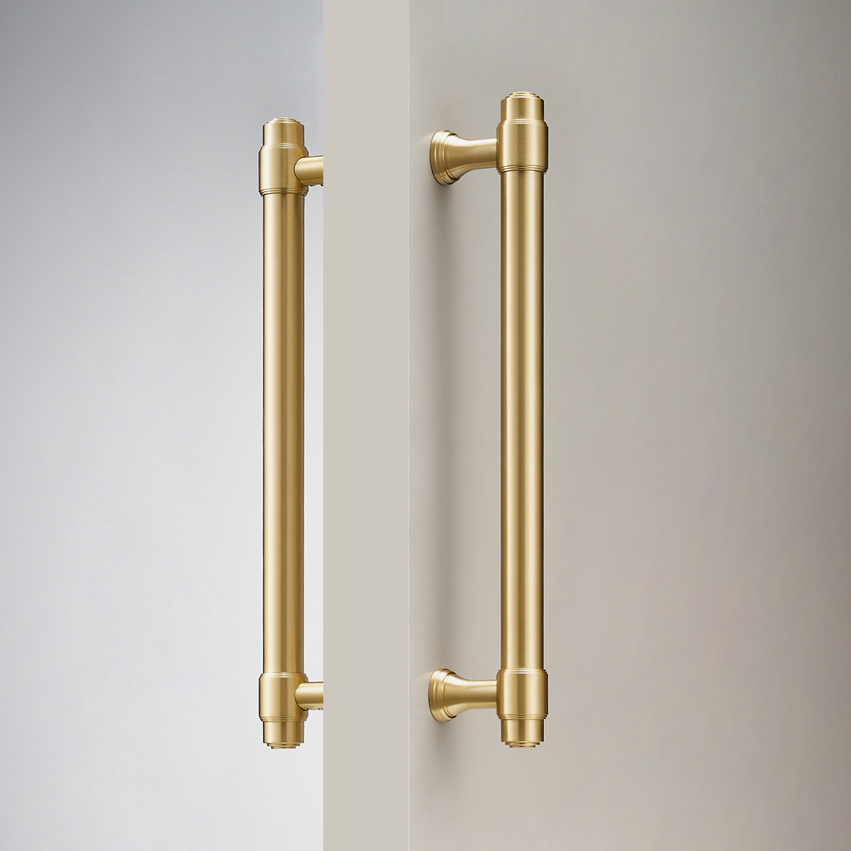 Orson Double-Sided Solid Brass Entry Pull | Satin Brass