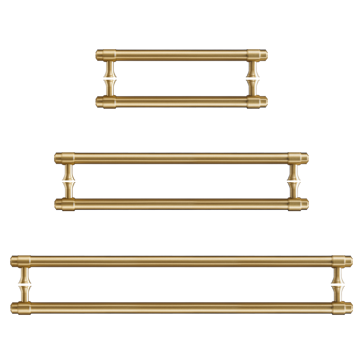 Orson Double-Sided Solid Brass Entry Pull | Satin Brass
