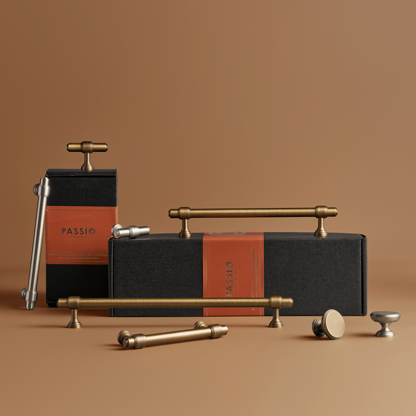 Orson Collection Handles Orson Brass Handle - Passio Interiors