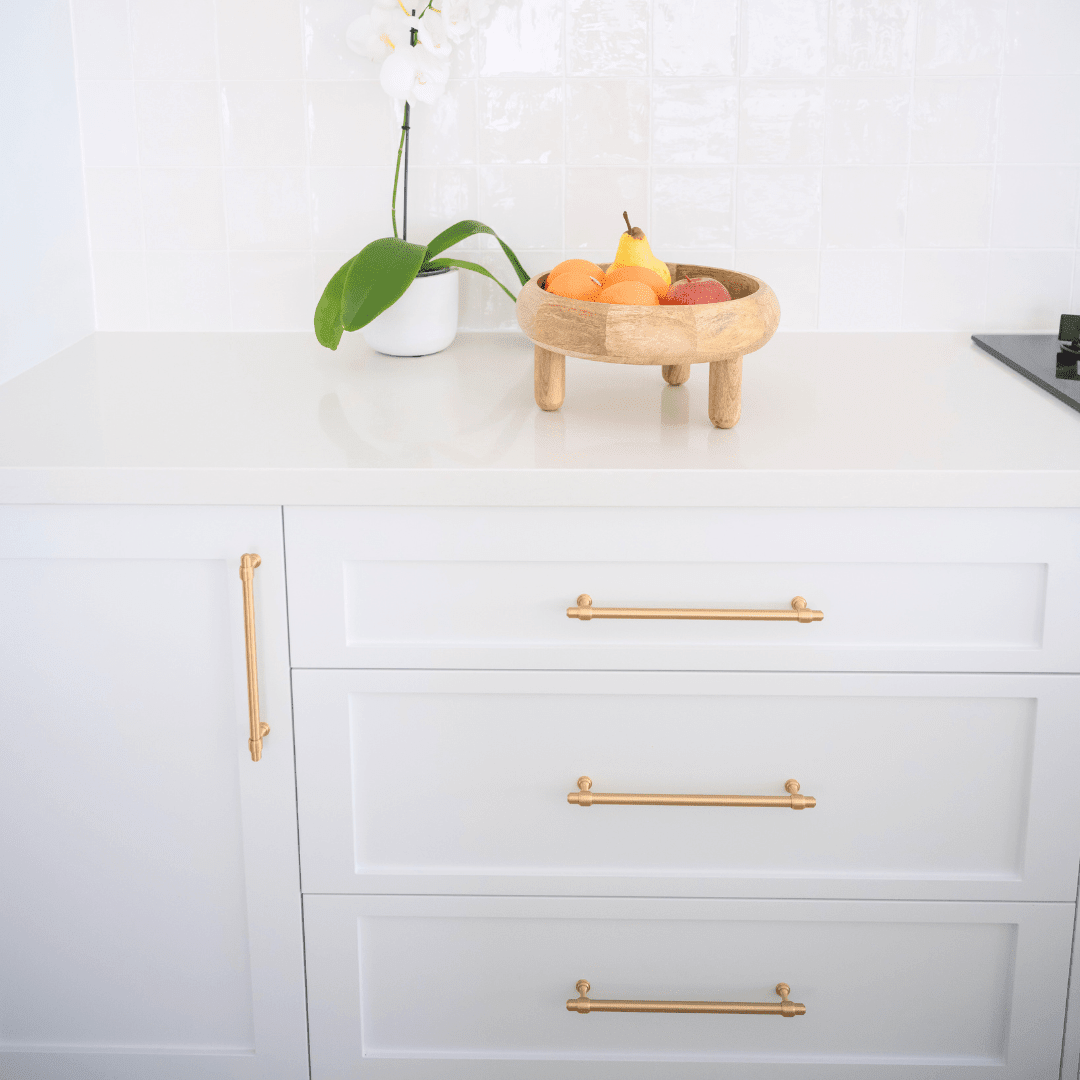 Orson Solid Brass Handle | Raw Brass - Passio Interiors