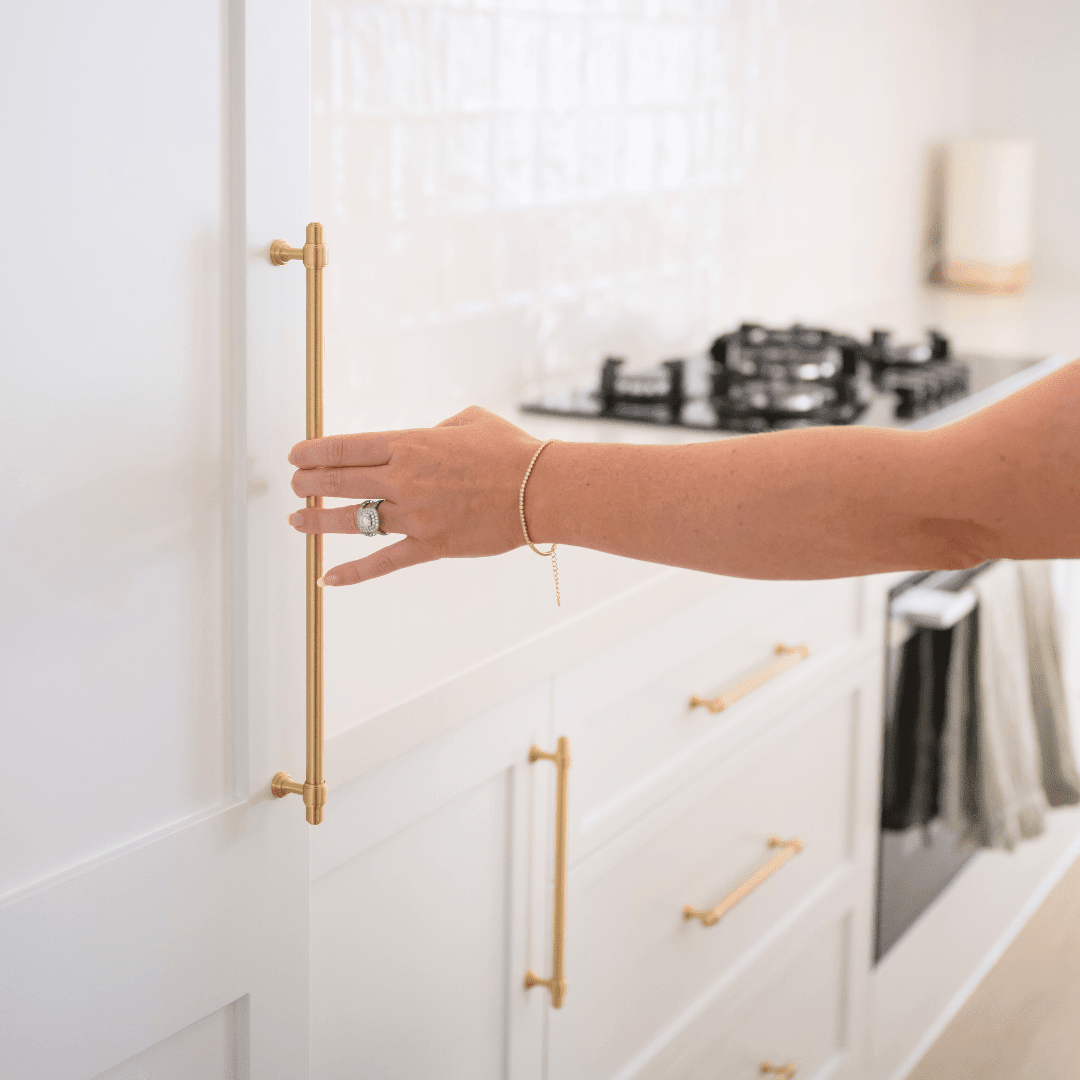 Orson Solid Brass Handle | Raw Brass - Passio Interiors