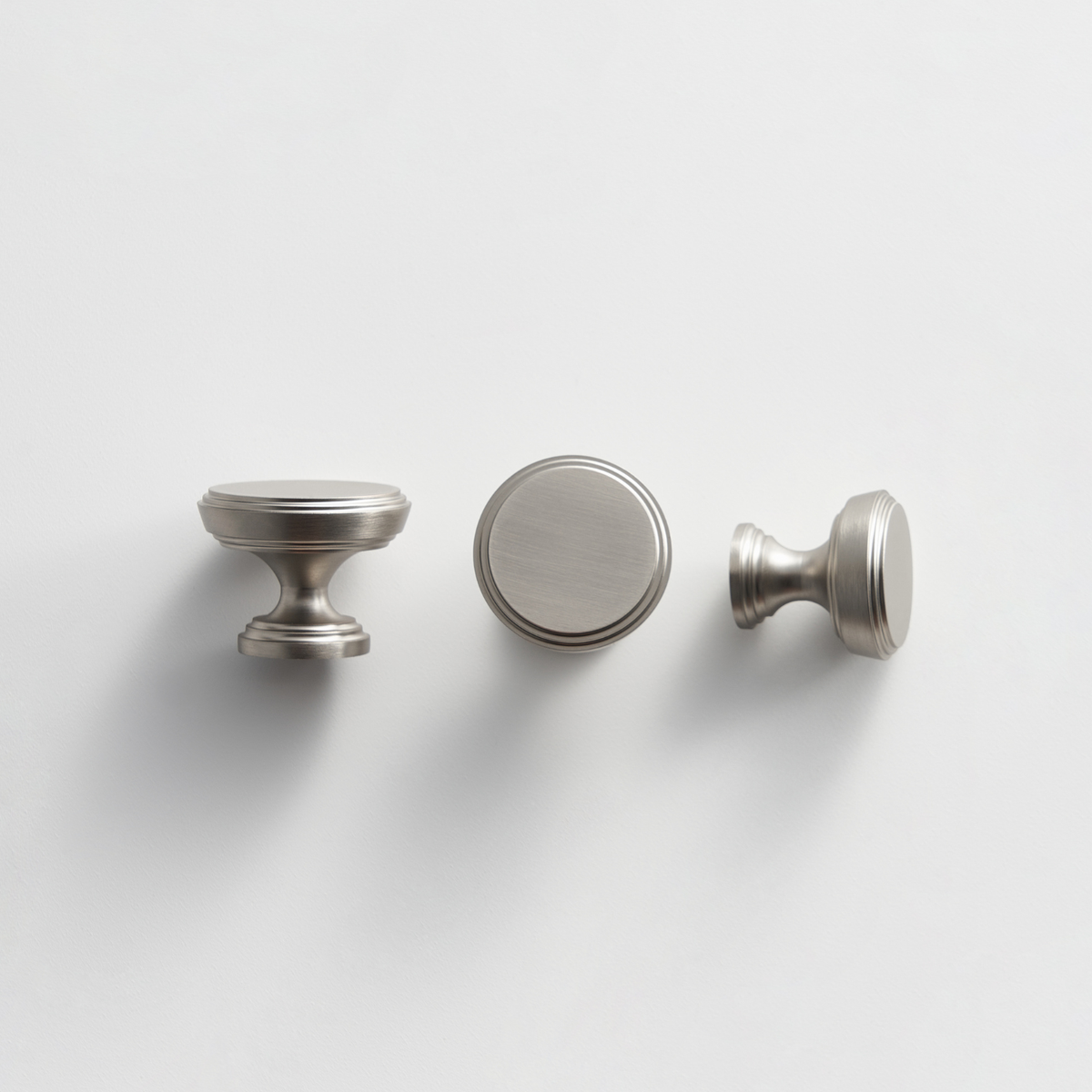 Orson Solid Brass Knob | Satin Nickel