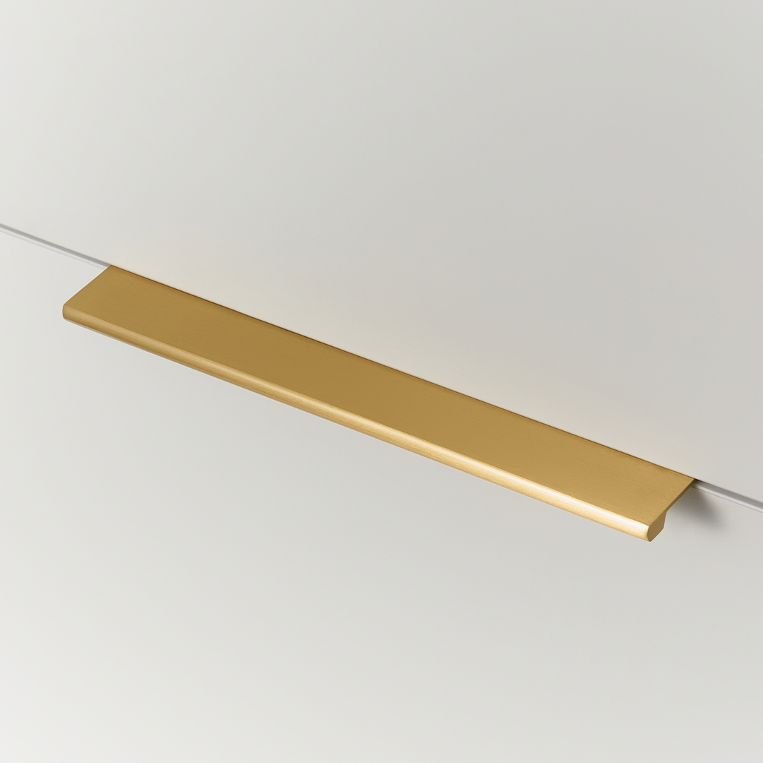 Slate Solid Brass Lip Pull | Satin Brass XS - XXL