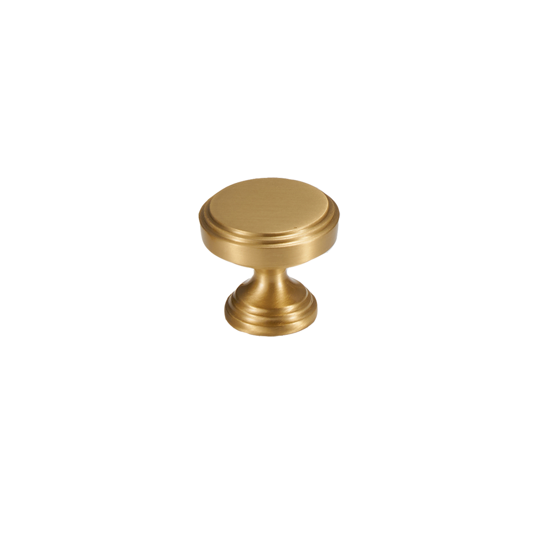 Soleil Solid Brass Knob | Satin Brass