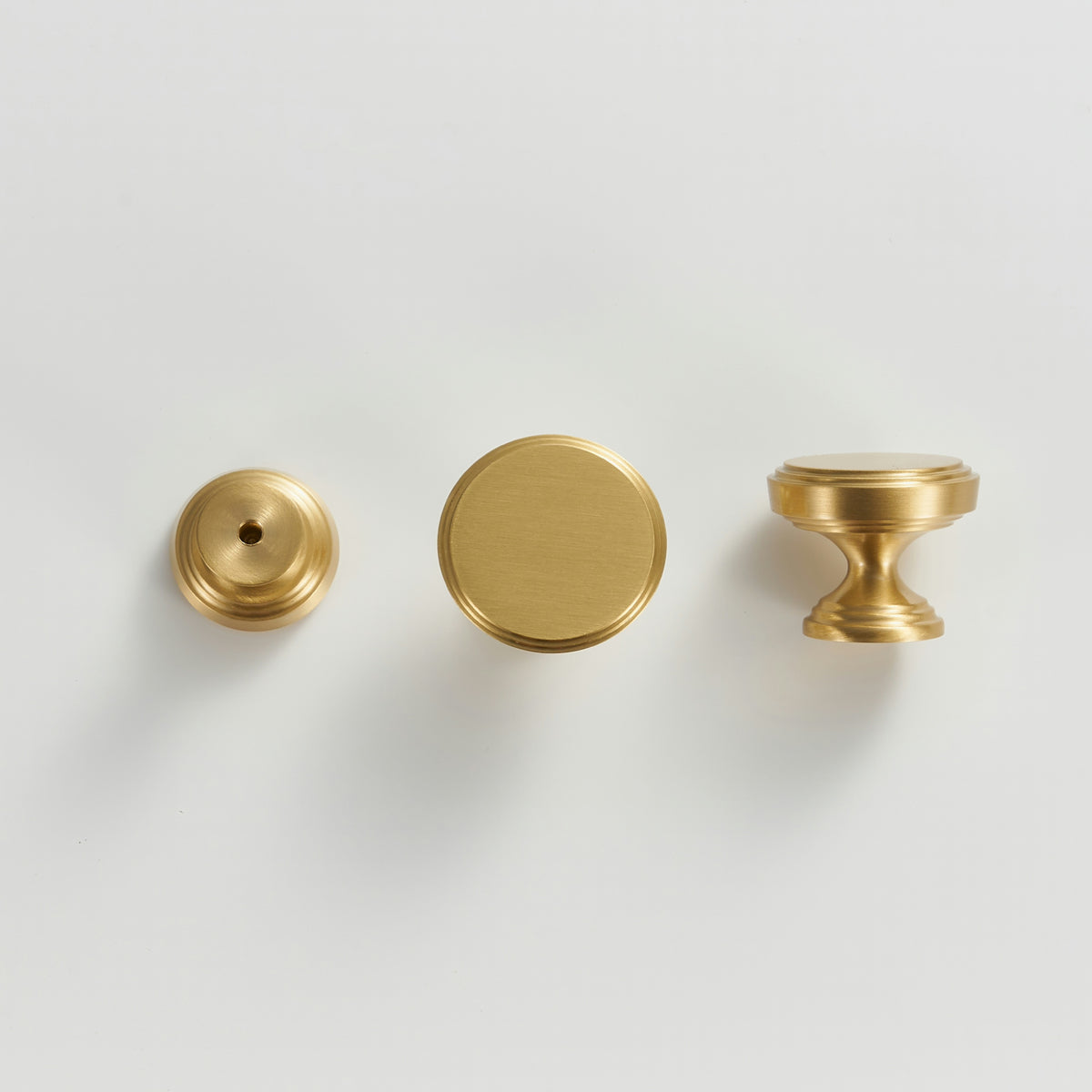 Soleil Solid Brass Knob | Satin Brass