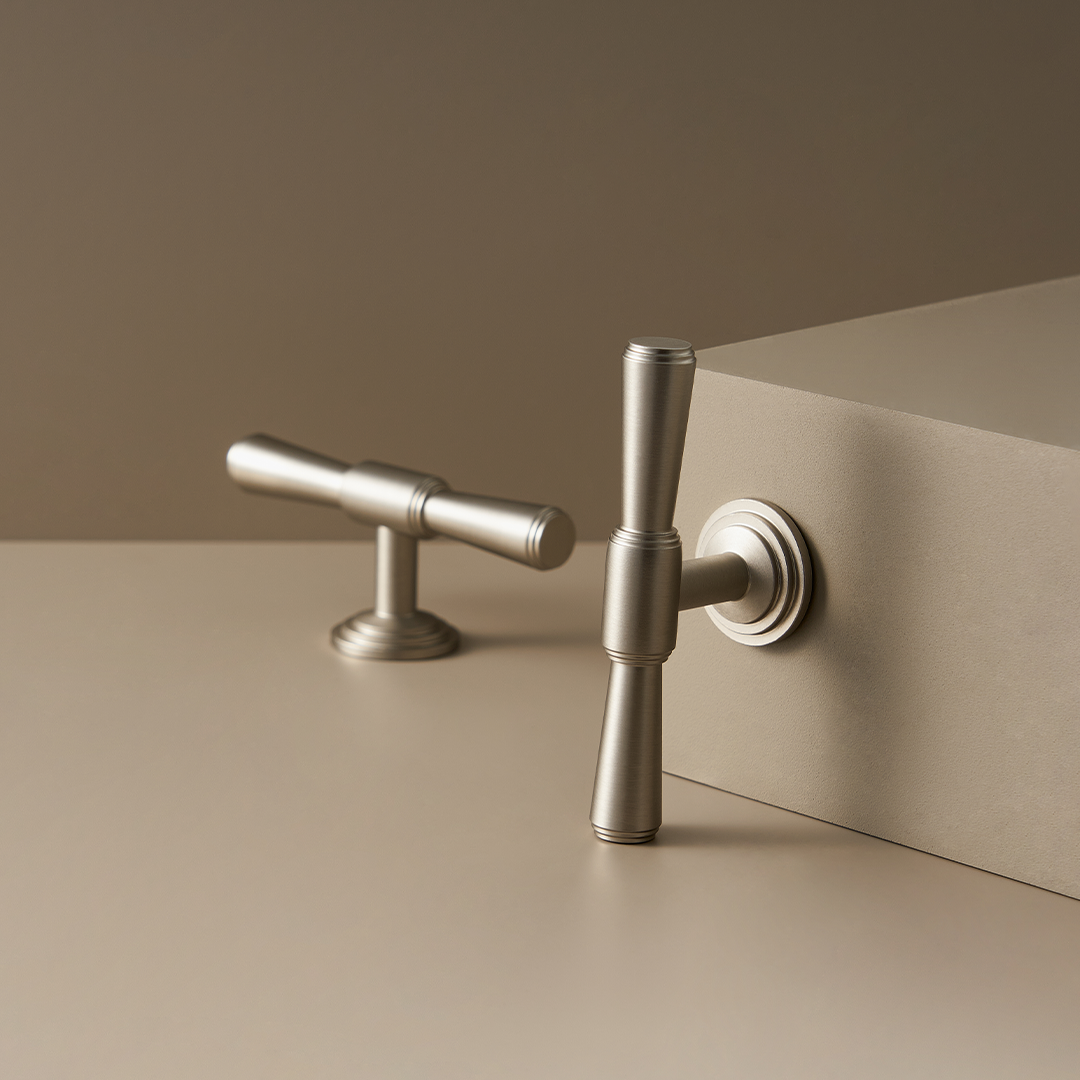 Soleil Solid Brass Handle | Satin Nickel XS - XXXL