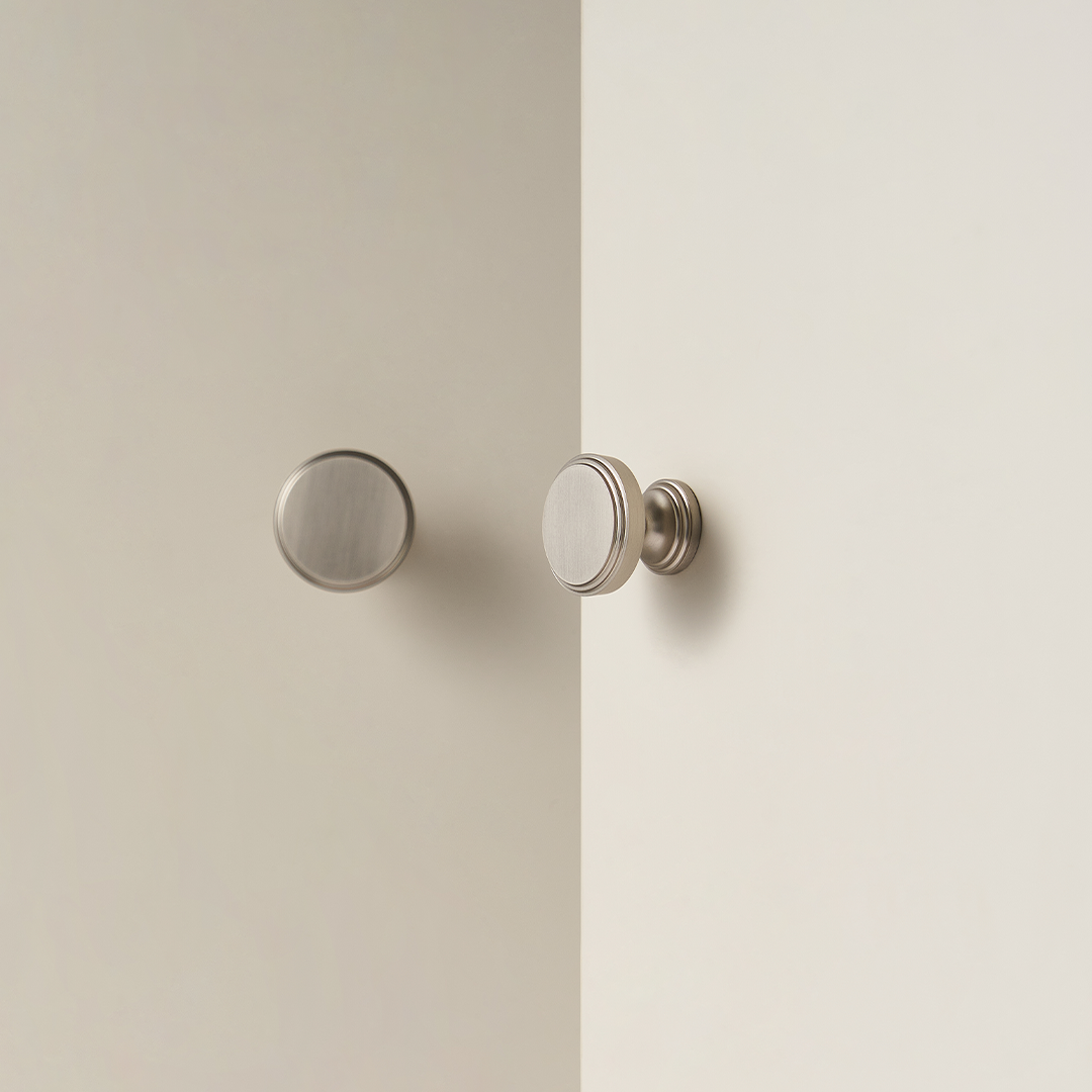 Soleil Solid Brass Knob | Satin Nickel