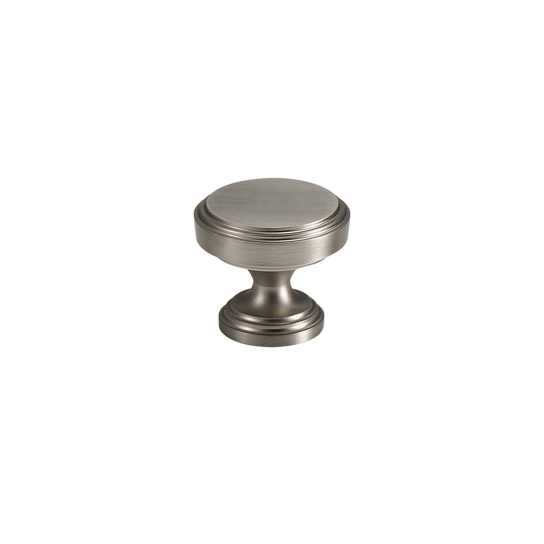 Soleil Solid Brass Knob | Satin Nickel