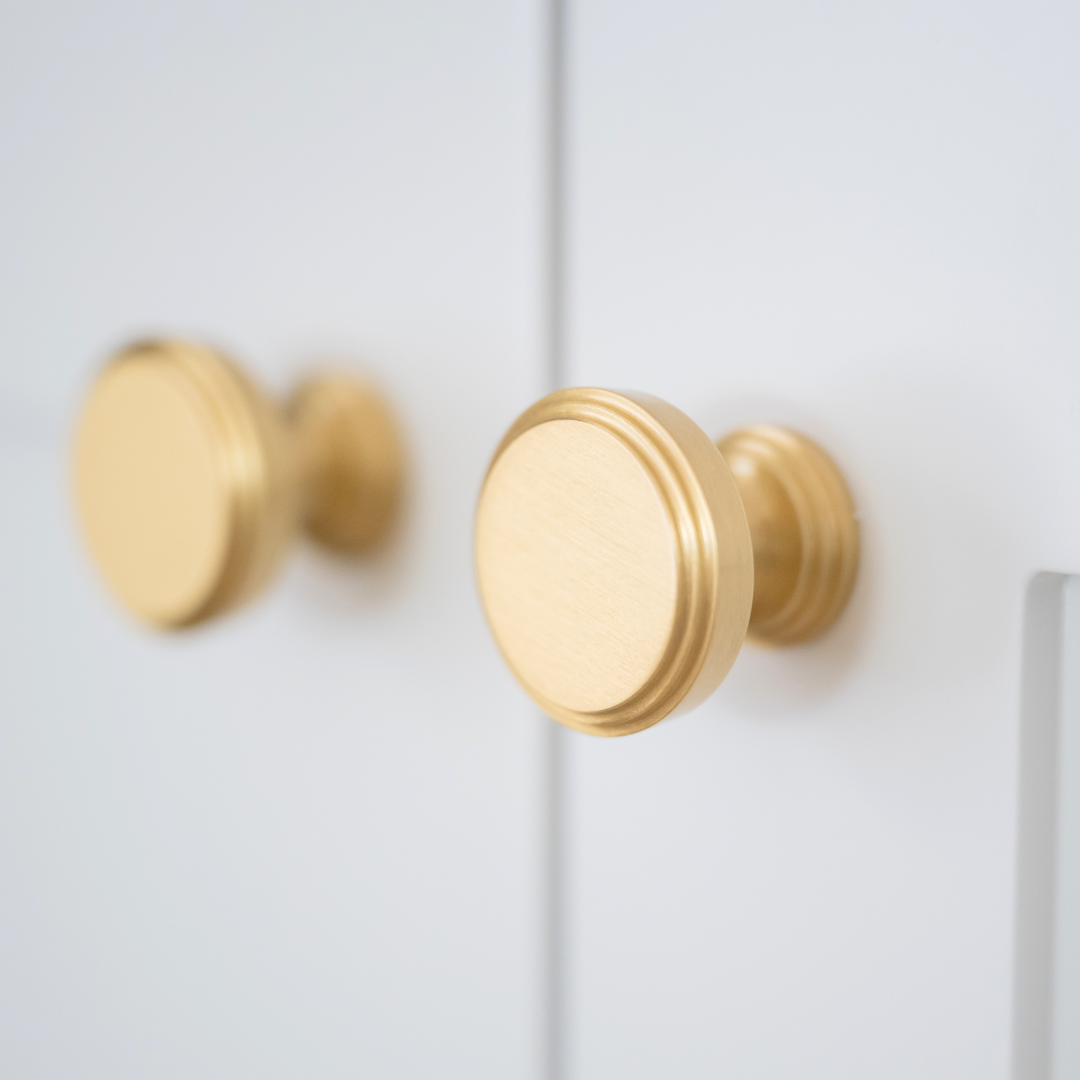 Soleil Solid Brass Knob | Satin Brass