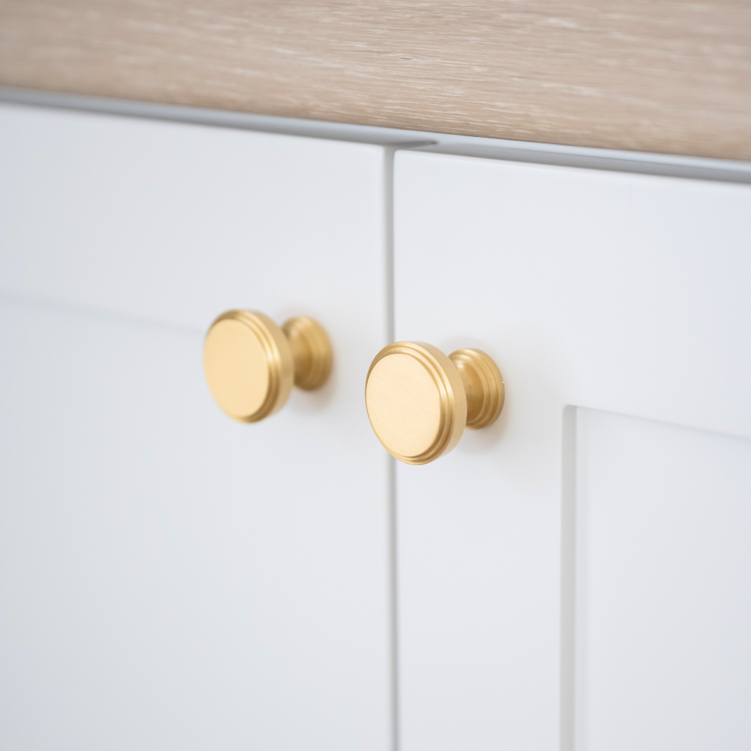 Soleil Solid Brass Knob | Satin Brass