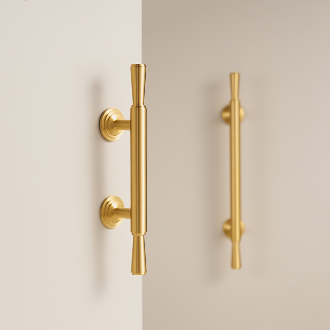 Soleil Solid Brass Handle | Satin Brass XS - XXXL